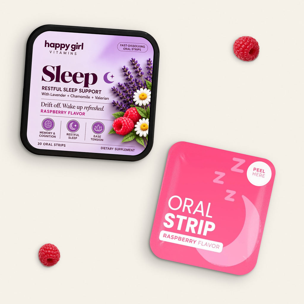 Happy Girl Vitamins Sleep — Hero